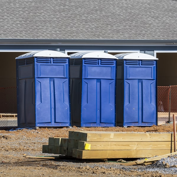 how often are the porta potties cleaned and serviced during a rental period in Holmes Beach Florida